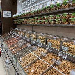 a variety of nuts on display a variety of nuts on display