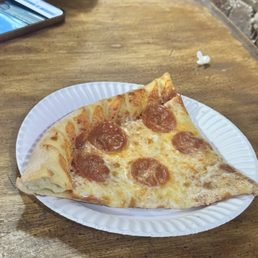 Slice of pepperoni pizza Slice of pepperoni pizza