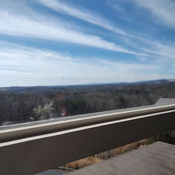 Wolf Mountain Vineyards - view of the GA mountains from our table. - Wineries Near Me - Dahlonega, Georgia