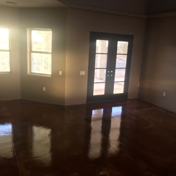 Intricate Concrete - Acid stained micro topping with a clear epoxy coat - Masonry/Concrete Near Me - Goodyear, Arizona Intricate Concrete - Acid stained micro topping with a clear epoxy coat - Masonry/Concrete Near Me - Goodyear, Arizona