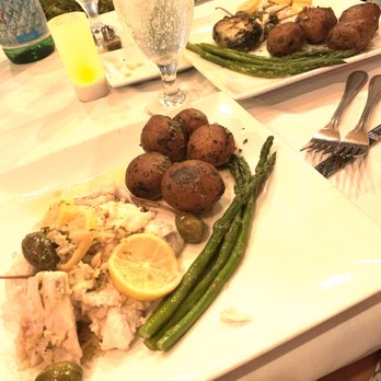 Grand Cafe Key West - Fish we caught earlier in the day, they sautéed it. Plus chose asparagus and potatoes as my side - New American Near Me - Key West, Florida Grand Cafe Key West - Fish we caught earlier in the day, they sautéed it. Plus chose asparagus and potatoes as my side - New American Near Me - Key West, Florida