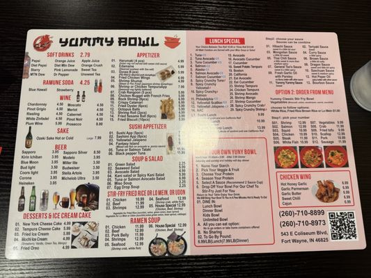 Menu photo 2 Yummy Bowl Fort Wayne, IN Menu photo 2 Yummy Bowl Fort Wayne, IN