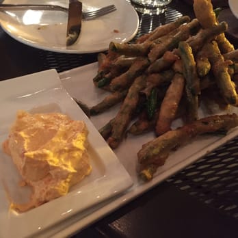 Carson Kitchen - Tempura green beans with pepper jelly cream cheese- 5/5 - New American Near Me - Las Vegas, Nevada Carson Kitchen - Tempura green beans with pepper jelly cream cheese- 5/5 - New American Near Me - Las Vegas, Nevada