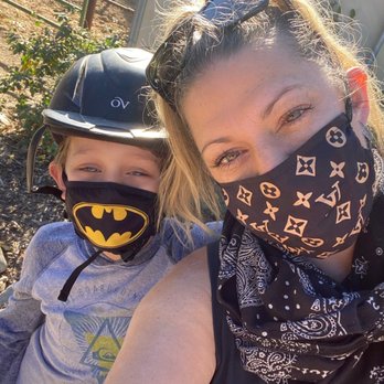 Little Big Riding School - Masked up! - Horseback Riding Near Me - Santa Ynez, California