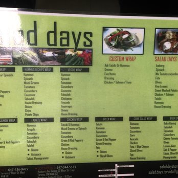 Salad Days - Salad Near Me - Toronto, Ontario Salad Days - Salad Near Me - Toronto, Ontario