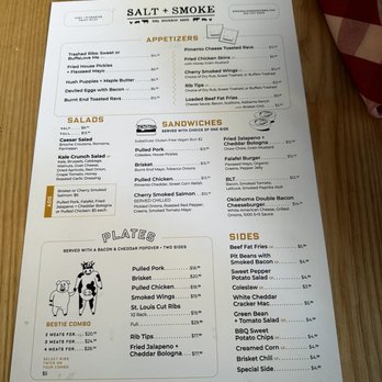 Salt + Smoke - Menu - Bars Near Me - Saint Louis, Missouri Salt + Smoke - Menu - Bars Near Me - Saint Louis, Missouri
