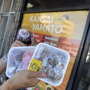 Kansai Yamato - Ube Crumble Ube Lima Bean Mochi Chocolate Peanut Butter Mochi Peanut Butter Mochi - Desserts Near Me - Honolulu, Hawaii