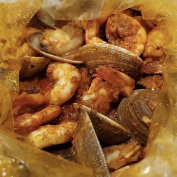 Claws - 3 lb meal deal: peeled shrimp + clams with cannonball sauce (mild). ~yum! - Cajun/Creole Near Me - Garden Grove, California Claws - 3 lb meal deal: peeled shrimp + clams with cannonball sauce (mild). ~yum! - Cajun/Creole Near Me - Garden Grove, California