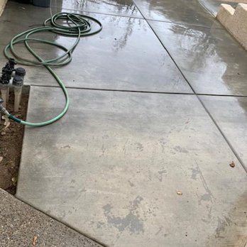 Rafael's Landscape - AFTER: Completed side yard after rains - Landscaping Near Me - Rialto, California