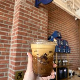 Iced shaken espresso with caramel
