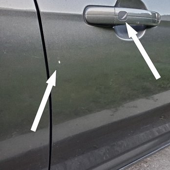 Caliber Collision - Right side passenger door before repairs. - Body Shops Near Me - Reseda, California Caliber Collision - Right side passenger door before repairs. - Body Shops Near Me - Reseda, California