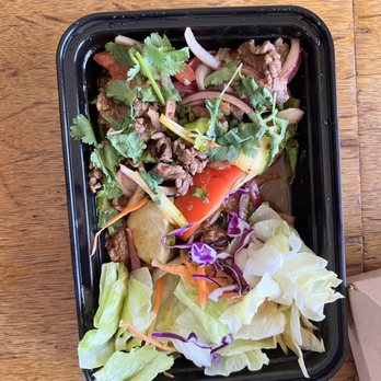 OTOP Thai - Spicy beef salad (half of it is lettuce ) - Thai Near Me - Gardena, California