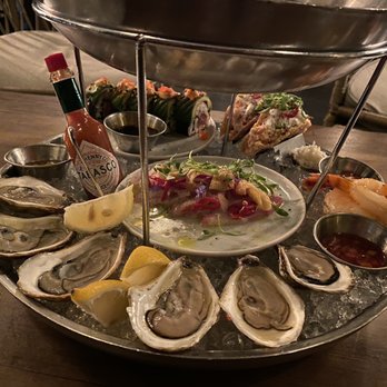 Mati - Seafood Tower * Oyster & Cocktail Shrimp - Mediterranean Near Me - Ottawa, Ontario