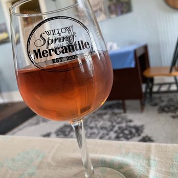 Willow Spring Mercantile - A Glass of Missouri Wine - New American Near Me - Excelsior Springs, Missouri