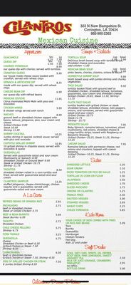 Menu photo 6 Cilantro’s Mexican Cuisine Covington, LA Menu photo 6 Cilantro’s Mexican Cuisine Covington, LA