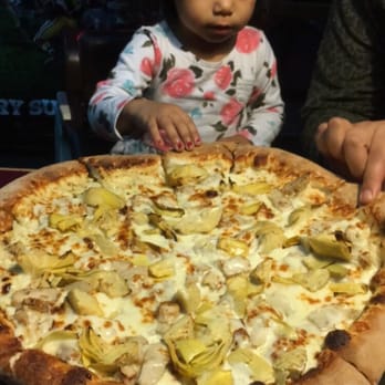 BC's Pizza & Beer - Artichoke chicken pizza with white sauce! - Pizza Near Me - Clovis, California
