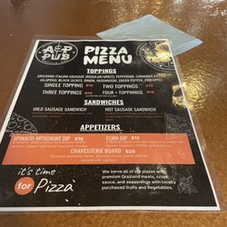 Short menu but pizza was tasty!