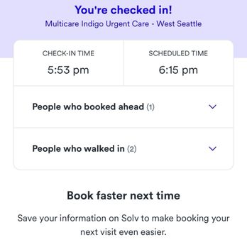 MultiCare Indigo - electrònic system to check where you are in terms of the wait - Urgent Care Near Me - Seattle, Washington MultiCare Indigo - electrònic system to check where you are in terms of the wait - Urgent Care Near Me - Seattle, Washington