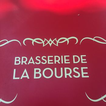 Brasserie de la Bourse - Face of menu - French Near Me - Paris, 75 Brasserie de la Bourse - Face of menu - French Near Me - Paris, 75