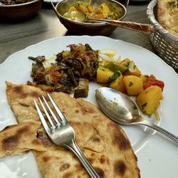 Indian Palace Restaurant - Lachcha Paratha, Bhindi Do Piaza, Aloo Jeera