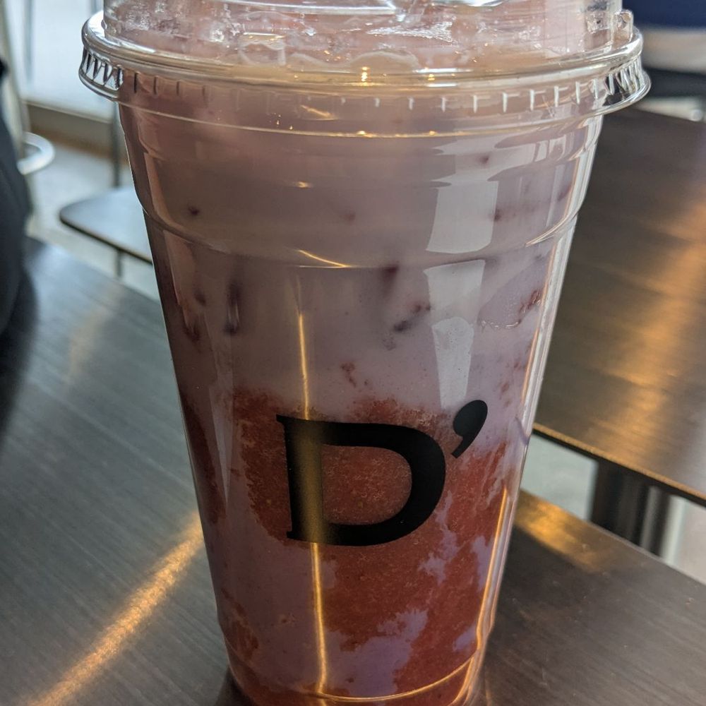Strawberry Ube Latte Strawberry Ube Latte