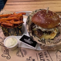 Gatsby Burger & Sweet Potato Fries