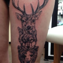 Andy did an amazing job from the photo of a spirit animal totem pole I brought him. Andy did an amazing job from the photo of a spirit animal totem pole I brought him.