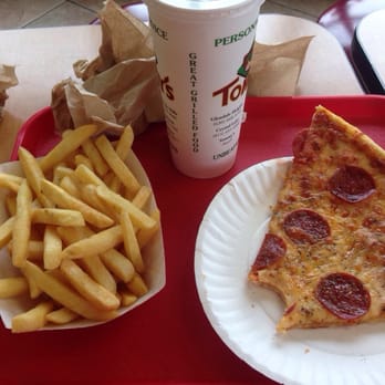 Tommy's Red Hots - Fresh fries, cold Mr. Pibb and pizza with the consistency of cardboard. - Pizza Near Me - Crystal Lake, Illinois