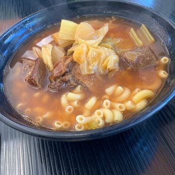 Fairwood Cafe - Russian Borsh beef stew macaroni 羅宋湯牛腩通粉 (~$10) - Soup can have more favor & beef stew was tasty and tender! - Hong Kong Style Cafe Near Me - Newark, California Fairwood Cafe - Russian Borsh beef stew macaroni 羅宋湯牛腩通粉 (~$10) - Soup can have more favor & beef stew was tasty and tender! - Hong Kong Style Cafe Near Me - Newark, California