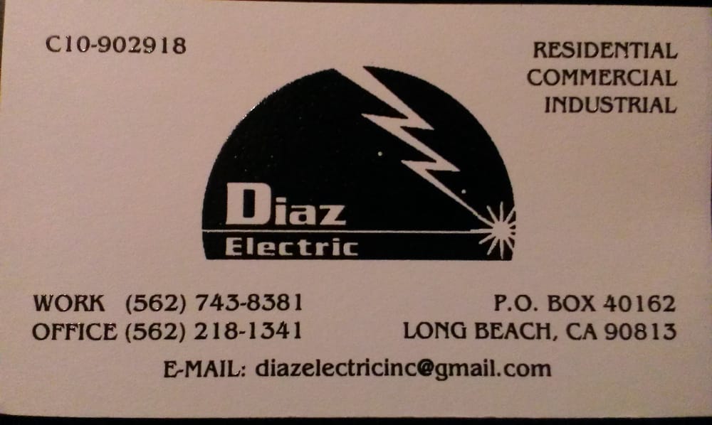 Slide of Diaz Electric Company