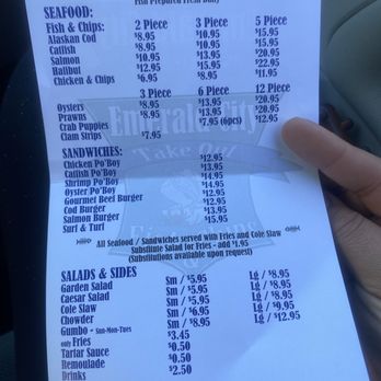 Emerald City Fish & Chips - Menu is nice and simple love that. And they have sea moss gel on deck.   So right - Fish & Chips Near Me - Seattle, Washington