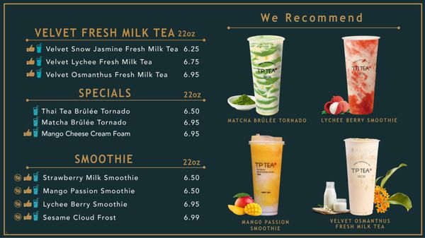 Menu photo 8 TP Tea Irvine, CA