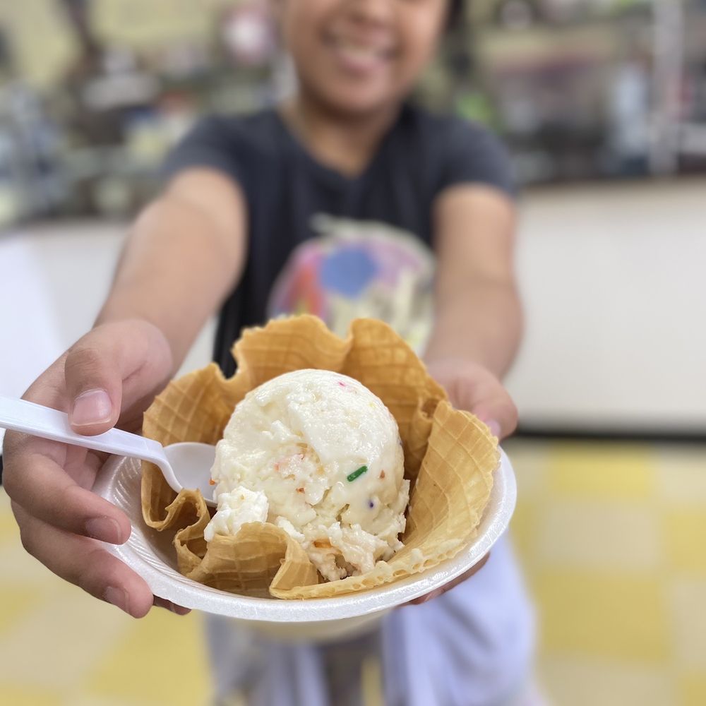 Five Fx Ice Cream and Waffles - "Child size" scoop of lychee Ice Cream - Coffee & Tea Near Me - Jacksonville, Florida Five Fx Ice Cream and Waffles - "Child size" scoop of lychee Ice Cream - Coffee & Tea Near Me - Jacksonville, Florida