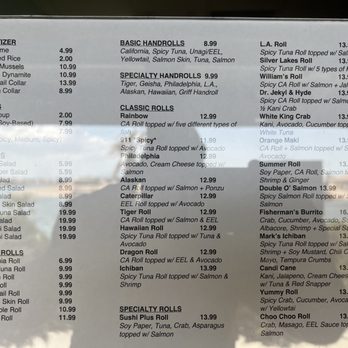 Sushi Plus - The New Menu - Sushi Bars Near Me - Helendale, California