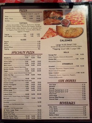 Menu photo 3 La Rosa's Pizza Metuchen, NJ Menu photo 3 La Rosa's Pizza Metuchen, NJ