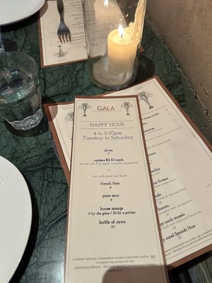 Menu photo 7 Gala Santa Barbara, CA