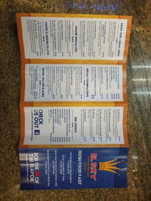 Menu photo 1 El Rey Taqueria Houston, TX Menu photo 1 El Rey Taqueria Houston, TX