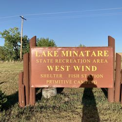 Lake Minatare State Rec Area - Here the sign for Lake Minatare State Recreation Area.
