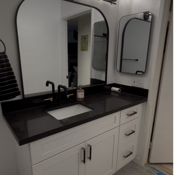 Alpha Kitchen & Bath - Vanity made by Alpha K&B, new flooring - Flooring Near Me - San Diego, California