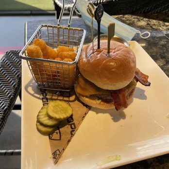 Topgolf - Burger and tots - New American Near Me - Brooklyn Center, Minnesota Topgolf - Burger and tots - New American Near Me - Brooklyn Center, Minnesota