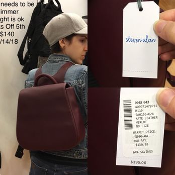 Saks OFF 5TH - Steven Alan backpack. Kate Leather in Merlot. $139.99 - Department Stores Near Me - New York, New York Saks OFF 5TH - Steven Alan backpack. Kate Leather in Merlot. $139.99 - Department Stores Near Me - New York, New York
