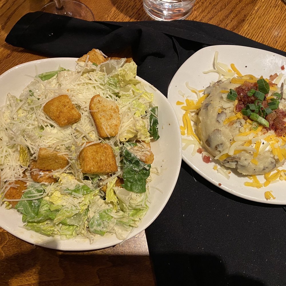 Outback Steakhouse - Caesar salad and loaded mashed potatoes - Steakhouses Near Me - Memphis, Tennessee Outback Steakhouse - Caesar salad and loaded mashed potatoes - Steakhouses Near Me - Memphis, Tennessee