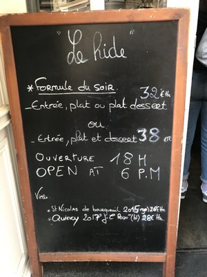 Menu photo 4 Le Hide Paris, 75 Menu photo 4 Le Hide Paris, 75