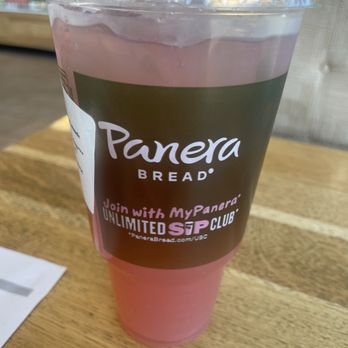 Panera Bread - Strawberry Lemon Mint Charged Lemonade - Soup Near Me - Rialto, California