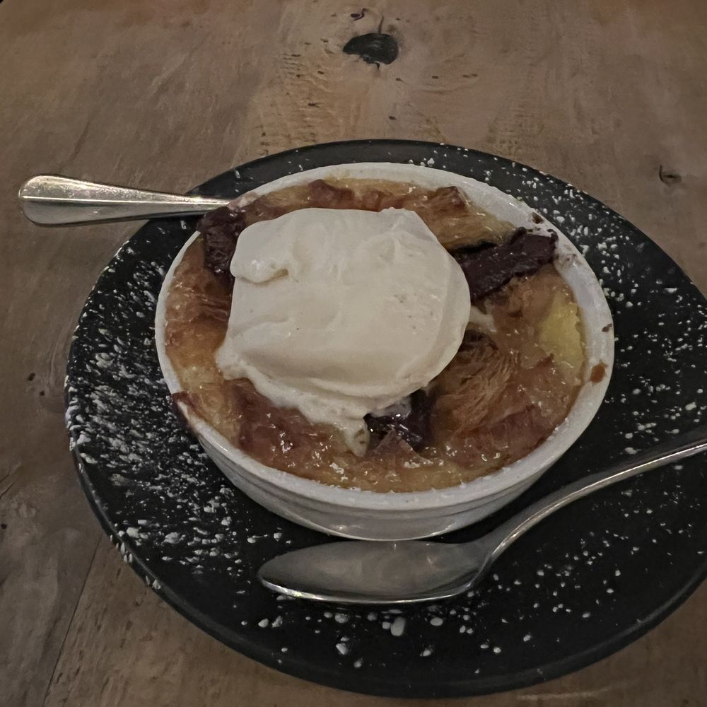 The Rock & Rye - Bread pudding with gelato - very good - Seafood Near Me - Mill Valley, California The Rock & Rye - Bread pudding with gelato - very good - Seafood Near Me - Mill Valley, California