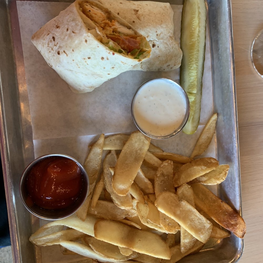 Brew Link Brewing - Buffalo chicken wrap and skinny fries - Breweries Near Me - Plainfield, Indiana Brew Link Brewing - Buffalo chicken wrap and skinny fries - Breweries Near Me - Plainfield, Indiana