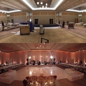 First Pick Planning Services - Jen helped transform this mundane ballroom (top photo) to the masterpiece (lower photo) - Wedding Planning Near Me - Manhattan Beach, California First Pick Planning Services - Jen helped transform this mundane ballroom (top photo) to the masterpiece (lower photo) - Wedding Planning Near Me - Manhattan Beach, California