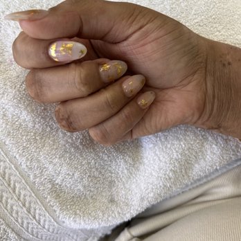 Lily's Nails - Acrylic fill with gold foil and gel polish - Nail Salons Near Me - Santa Monica, California Lily's Nails - Acrylic fill with gold foil and gel polish - Nail Salons Near Me - Santa Monica, California