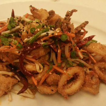 Ocean Prime - Calamari with a sweet and semi-spicy Asian sauce - Seafood Near Me - Dallas, Texas