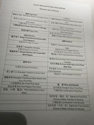 Menu photo 3 Shanghai Dynasty Plano, TX